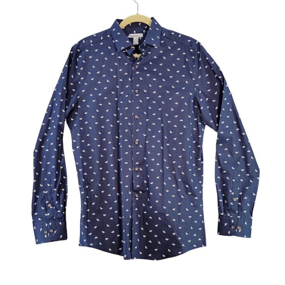 Bar III Men's Slim Fit Dress Shirt Sz M